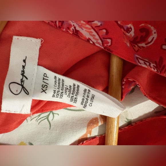 Japna NWT paisley print shorts romper tie waist size xs - Picture 9 of 10